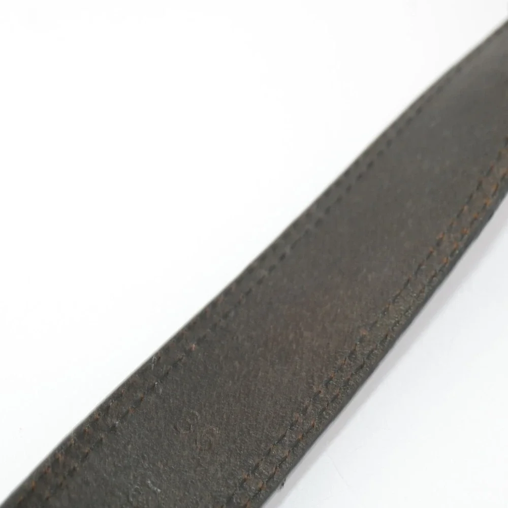 Timberland Mens Belt Size 36 Brown Leather Work Casual Adjustable Buckle Logo